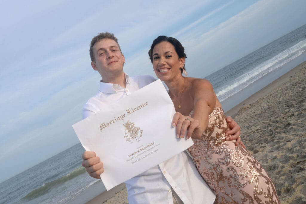 Ocean City Marriage License Worcester County Maryland