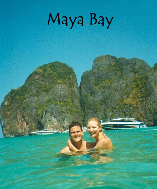 Sean and Cassandra Rox Maya Bay Thailand